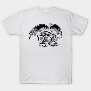 Skull Isle on White T-Shirt